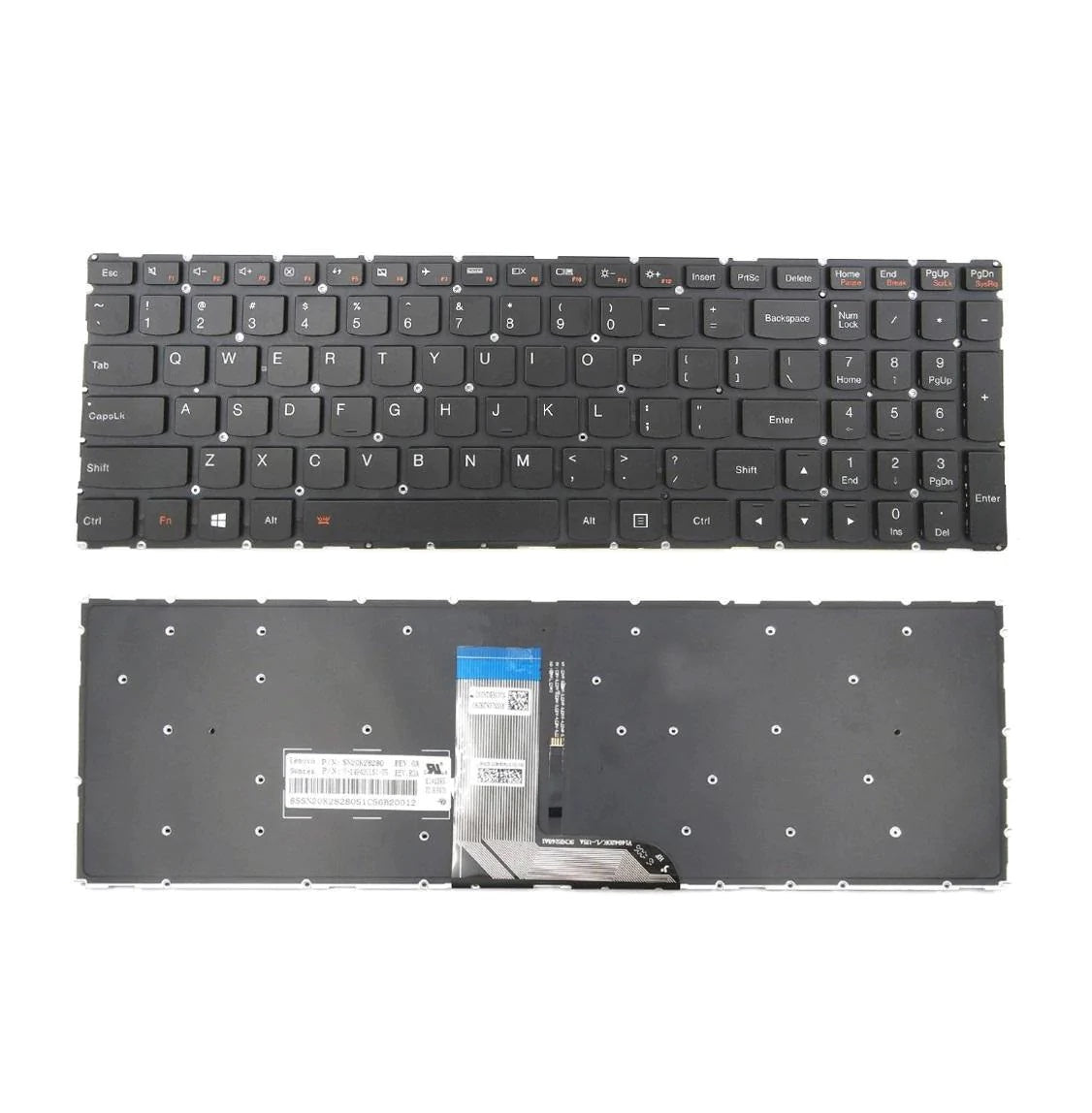 Lenovo SN20K2828 Keyboard Flex 3-1570 3-1580 Yoga 500-15IBD 500-15IHW V-149420LS1-US