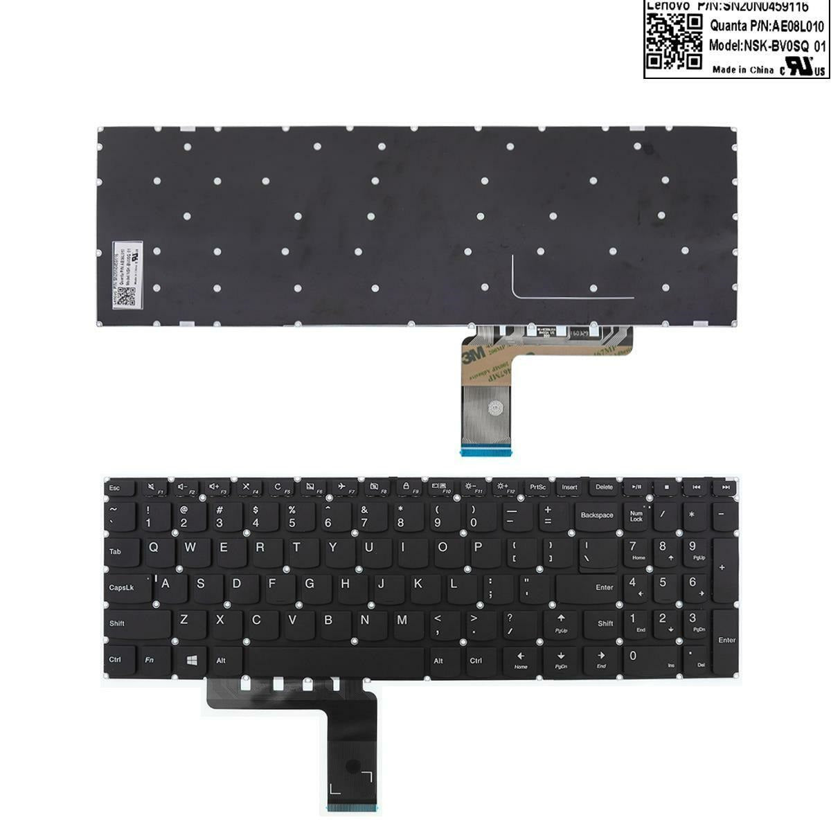 Lenovo SN20N0459116 Keyboard 730-13IKB 730-13IWL 730-15IKB 730-15IWL NSK-BZ1SQ AE08L010