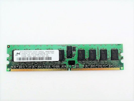 Micron MT18HTF6472Y-40EB2 RAM Memory 512MB DIMM PC2-3200R ECC