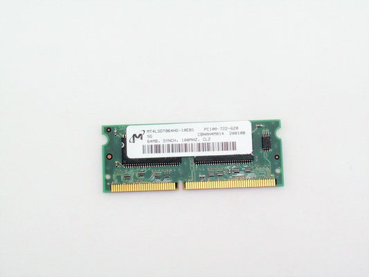 Micron MT4LSDT864HG-10EB1 Used Laptop Memory SODIMM 64MB PC100 CL2