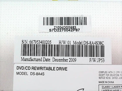 Microstar MSI S7D-2270042-P87 Optical DVDRW Drive A6200 DS-8A4S38C