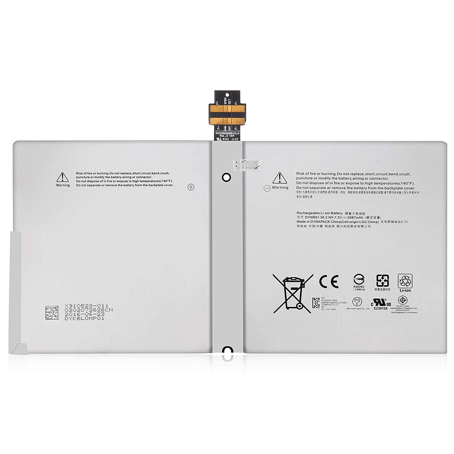 Microsoft DYNR01 New Genuine Battery Pack Surface Pro 4 1724 12.3 G3HTA027H