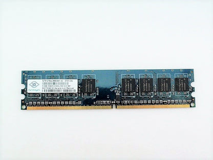 Nanya NT512T64U88B0BY-3C Memory RAM 512MB DIMM PC2-5300U 667Mhz CL5