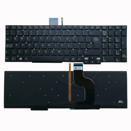 Sony 147444211 New Keyboard EN/FR Canadian Backlit VAIO SVT15 SVT151 1-474-442-11 147444211CA 1-474-442-11CA