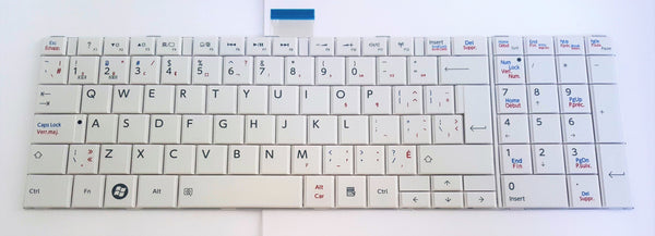 Toshiba H000040510 Keyboard CA C850 C855 C855D C870 C870D C875 C875D MP-1B96CU-5281 0KN0-ZW4CB02