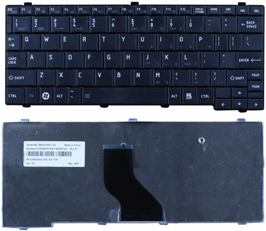 Toshiba K000112630 New Keyboard US NB205 NB250 NB255 NB500 NB505 NB550 K000073050 PK130801A00 NSK-TK001