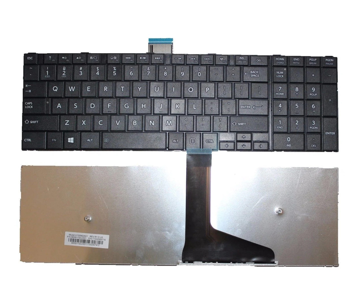 Toshiba V150120AS1-US Keyboard US S50T-A S55 S55-A S55D-A S55DT-A S70 V000320330 6037B0085002 AER15U00310